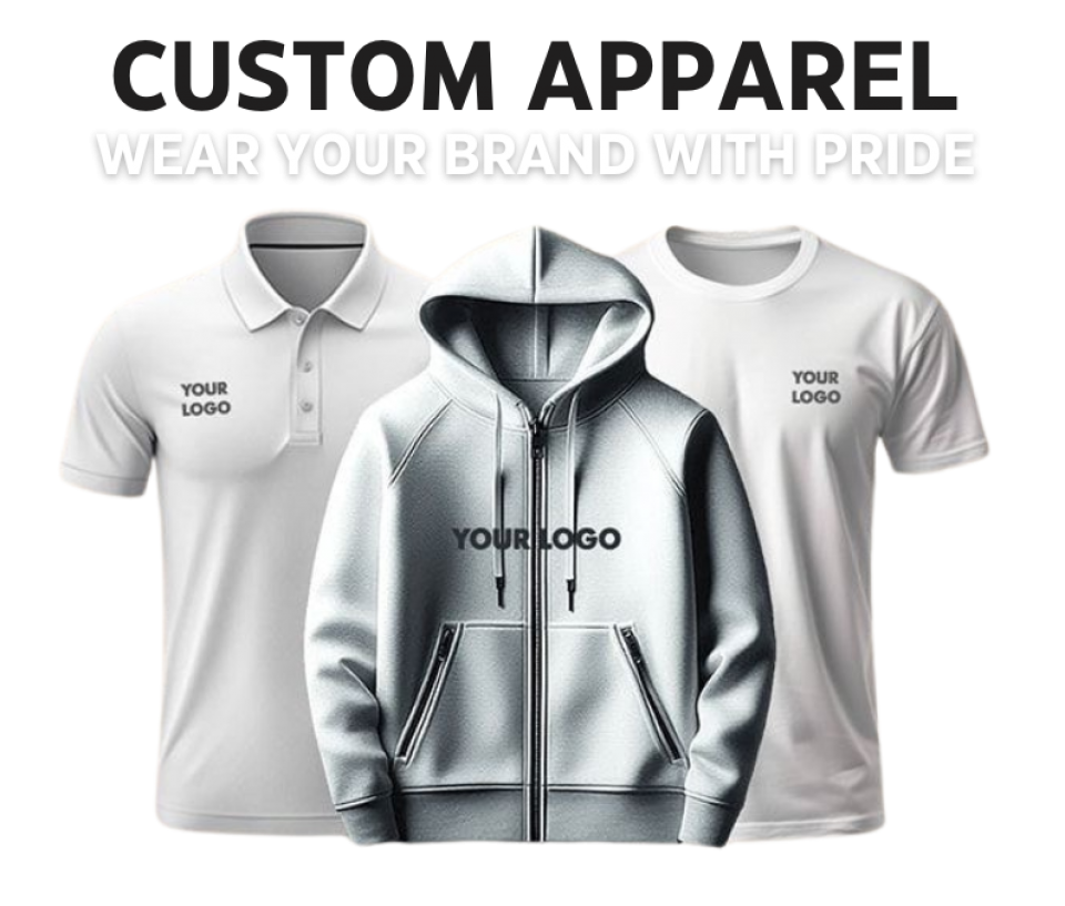 Customised apparel. A great way to express personal style, promote a brand, or commemorate an event.